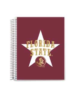 FSU Metallic Coiled 7"x9" Notebook