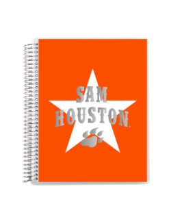 SHSU Metallic Coiled 7"x9" Notebook