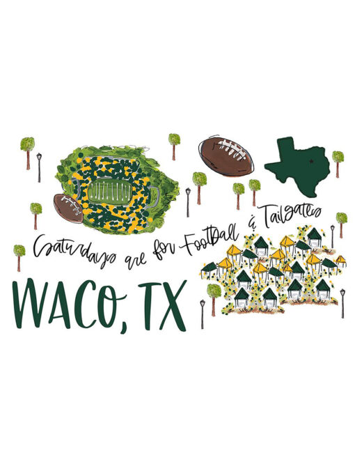 Saturdays In Waco 24 oz. Party Cup - Image 2