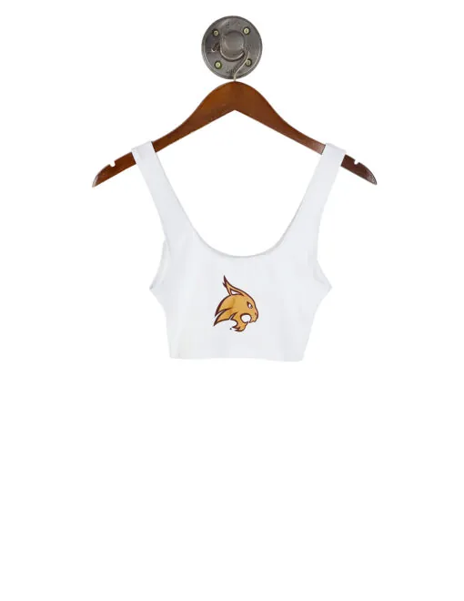 TXST Smallish Logo Cropped Tank