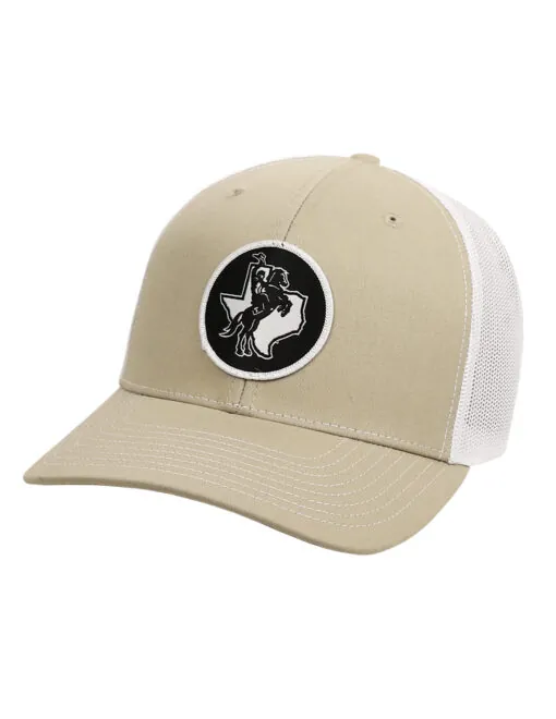 TSU P Texas Rider Circle Patch Hat