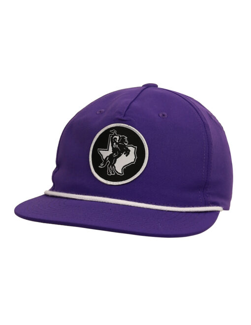 TSU P Texas Rider Circle Patch Hat