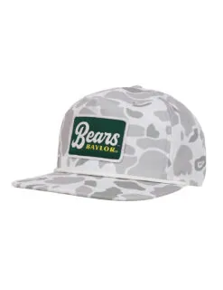 BU P College Script Patch Camo Hat