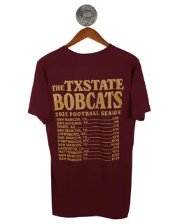 TXST FB Schedule 2025 Short Sleeve