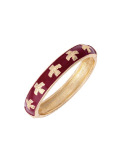 ISU Cyclones Sculpted Enamel Logo Hinge Bangle