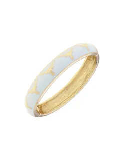 UT Longhorns Sculpted Enamel Logo Hinge Bangle