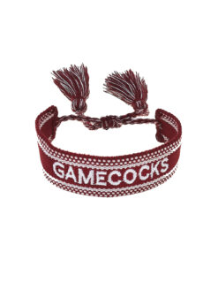 University of South Carolina Woven Tassel Bracelet