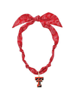 Texas Tech Logo Bandana Scarf Necklace