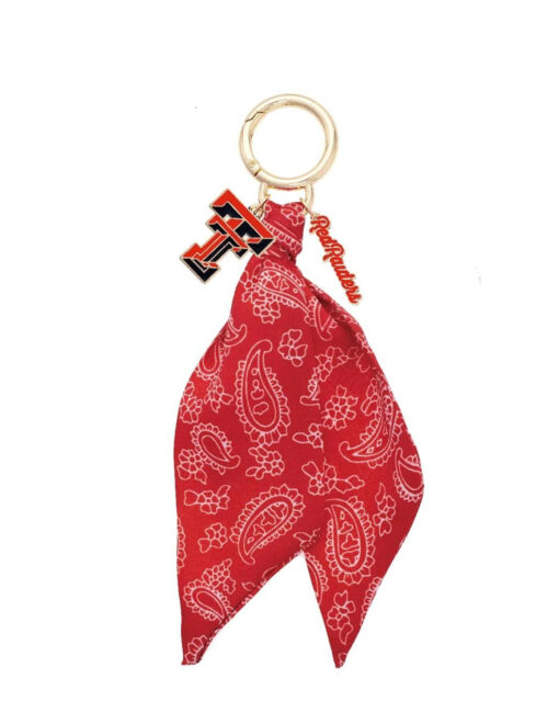 Texas Tech Logo Bandana Bag Charm