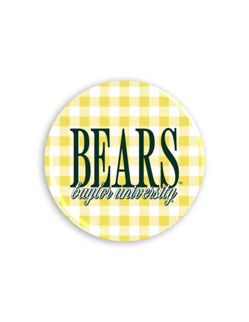 BU 3" Gingham Button