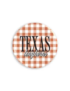 UT 3" Gingham Button
