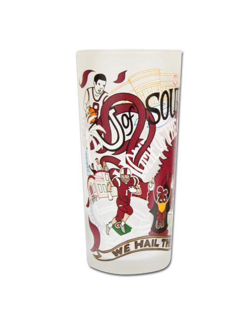 USC Collegiate Drinking Glass - Image 2