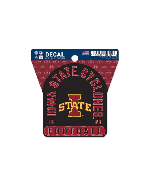 ISU Cyclones Football Clean Cut Decal