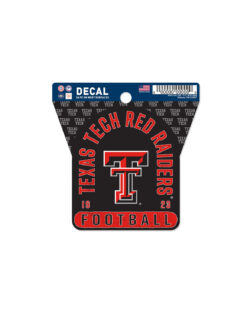 TTU Football Clean Cut Decal