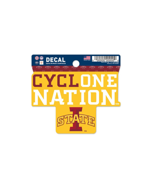 ISU Cyclone Nation Clean Cut Decal