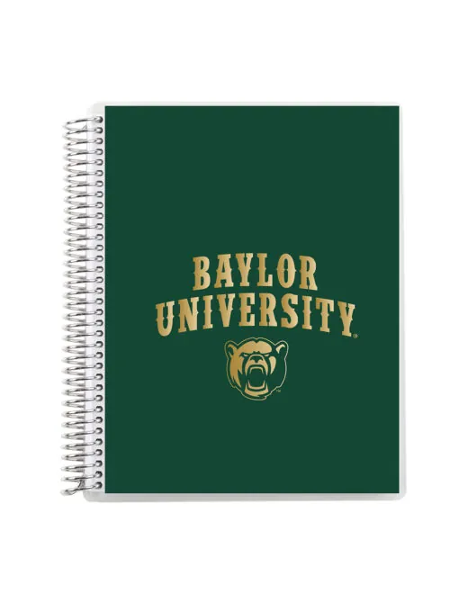 BU Metallic Coiled 7"x9" Notebook