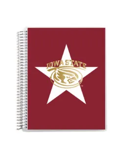 ISU Metallic Coiled 7"x9" Notebook