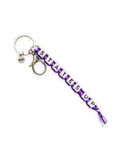TSU States Up Beaded Keychain