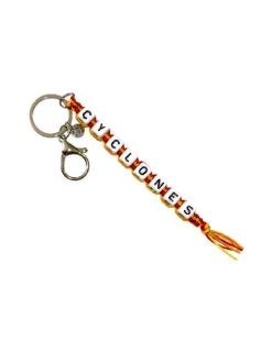 ISU Cyclones Beaded Keychain