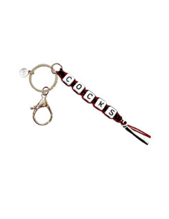 USC Cocks Beaded Keychain