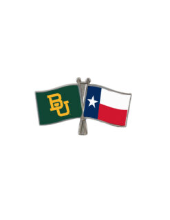 BU Texas Flags Pin