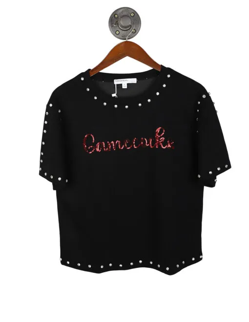 USC  Sequin Script Jeweled Tee