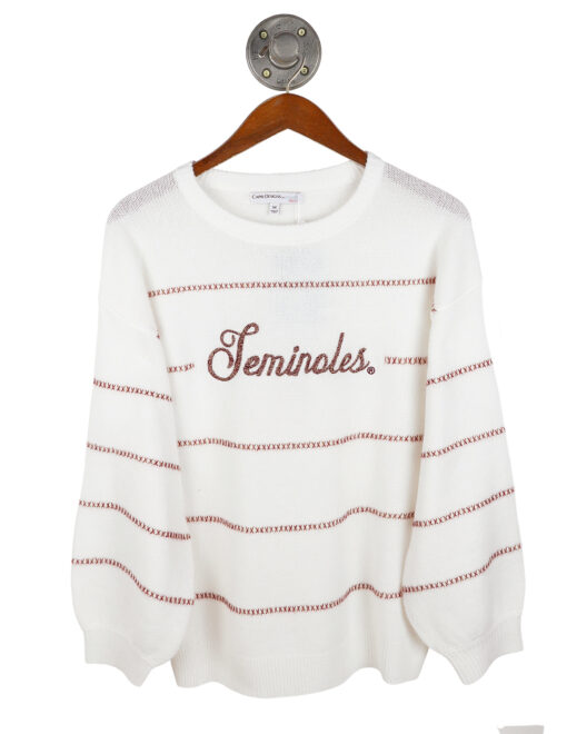 FSU Threaded Script Sweater