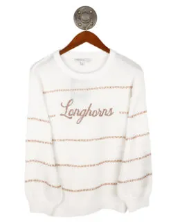 UT Threaded Script Sweater