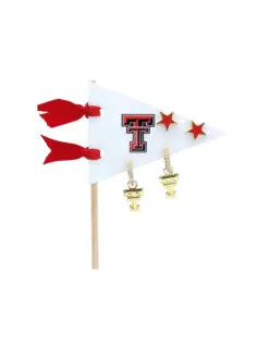 TTU Pennant Earrings