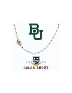 BU Side Set Logo Necklace