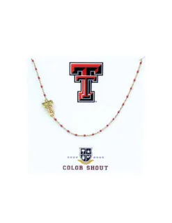 TTU Side Set Logo Necklace