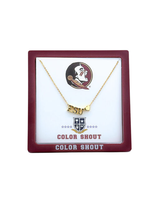 FSU College Heart Necklace