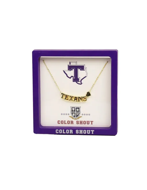 TSU College Heart Necklace