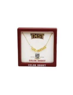 TXST College Heart Necklace