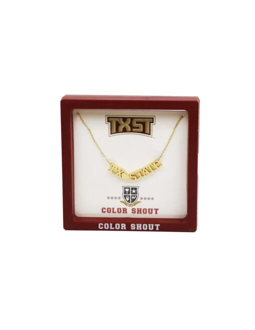 TXST College Heart Necklace