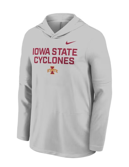 ISU Nike Sideline Lightweight Hooded Long Sleeve - Image 2