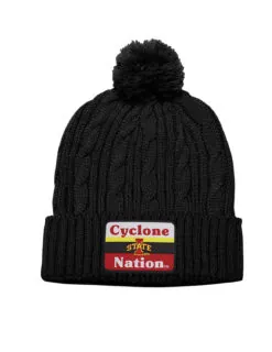 ISU Colorblock Stack Patch Beanie