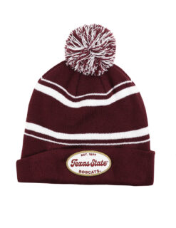 TXST Vintage Oval Patch Beanie