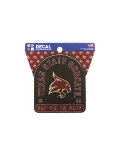 TXST Football Clean Cut Decal