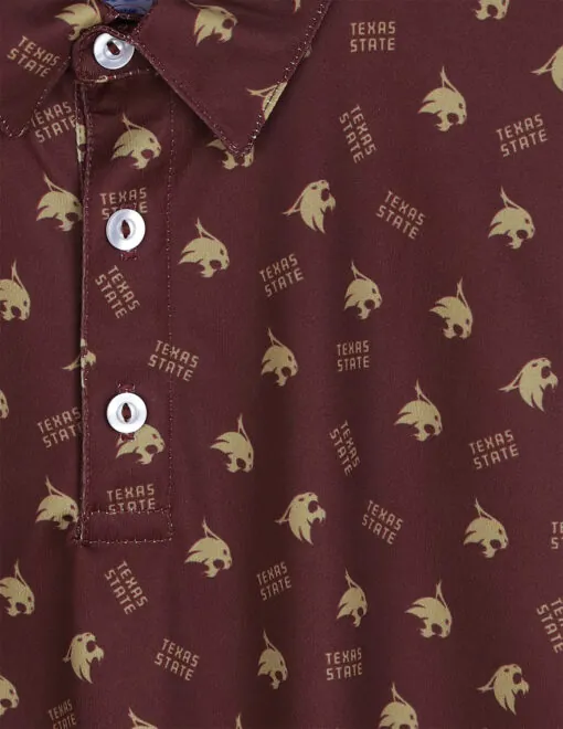 TXST Youth Repeat Logo Polo - Image 2