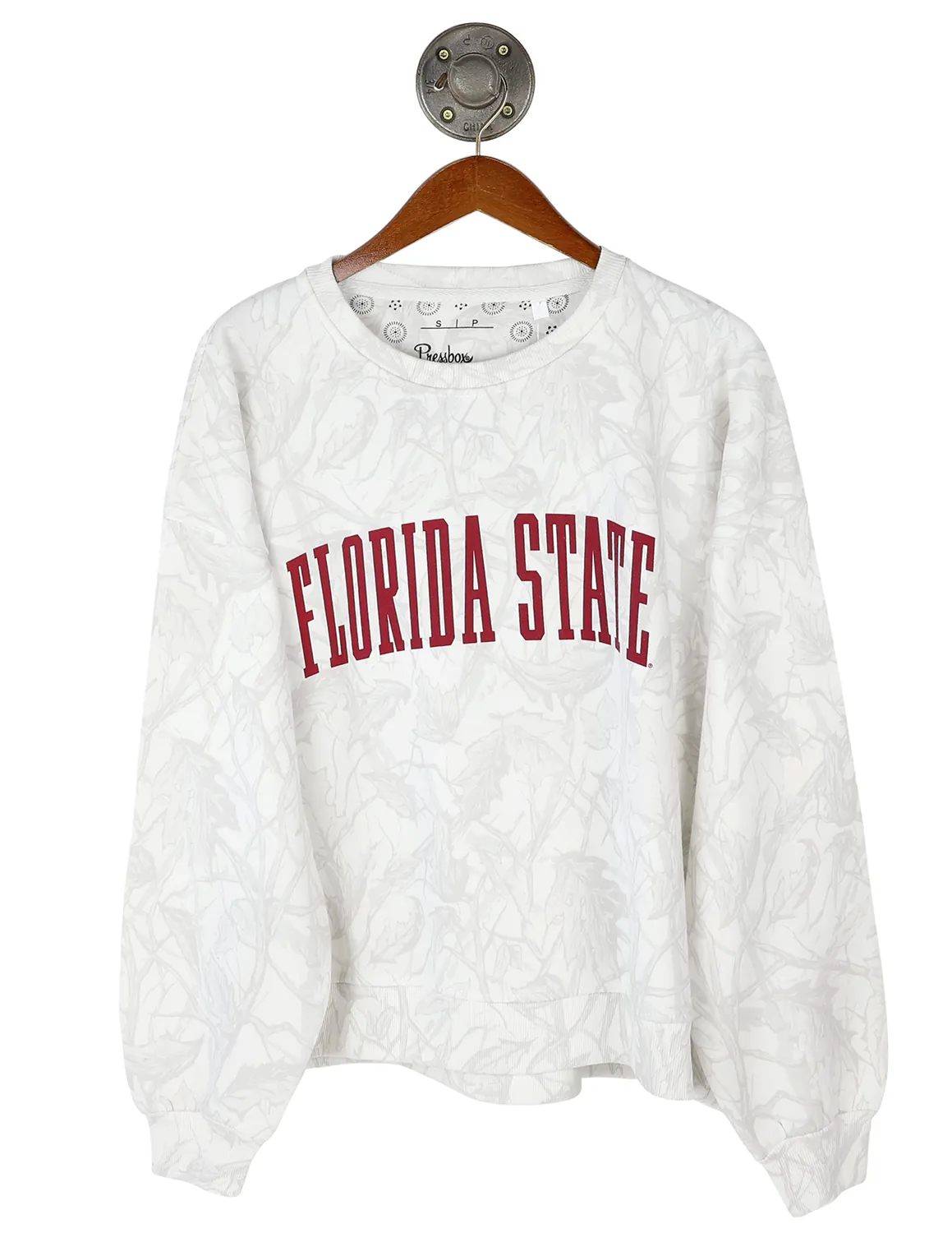FSU Woodland Camo Crewneck
